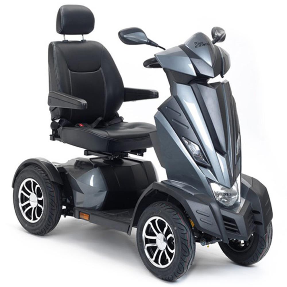 Drive King Cobra 8MPH Mobility Scooter Grey Silver Front