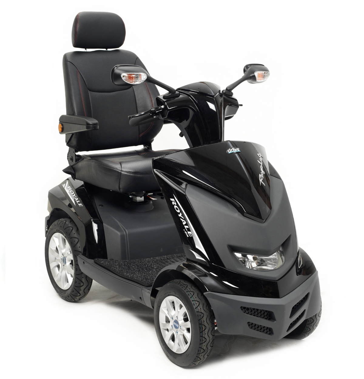 Drive Royale 4 8MPH Mobility Scooter Black Front