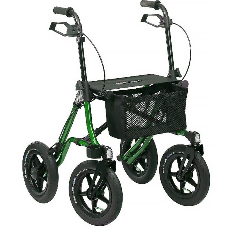 Taima Off Road 4 Wheel Walker ♿ Orange Badge Mobility Solutions