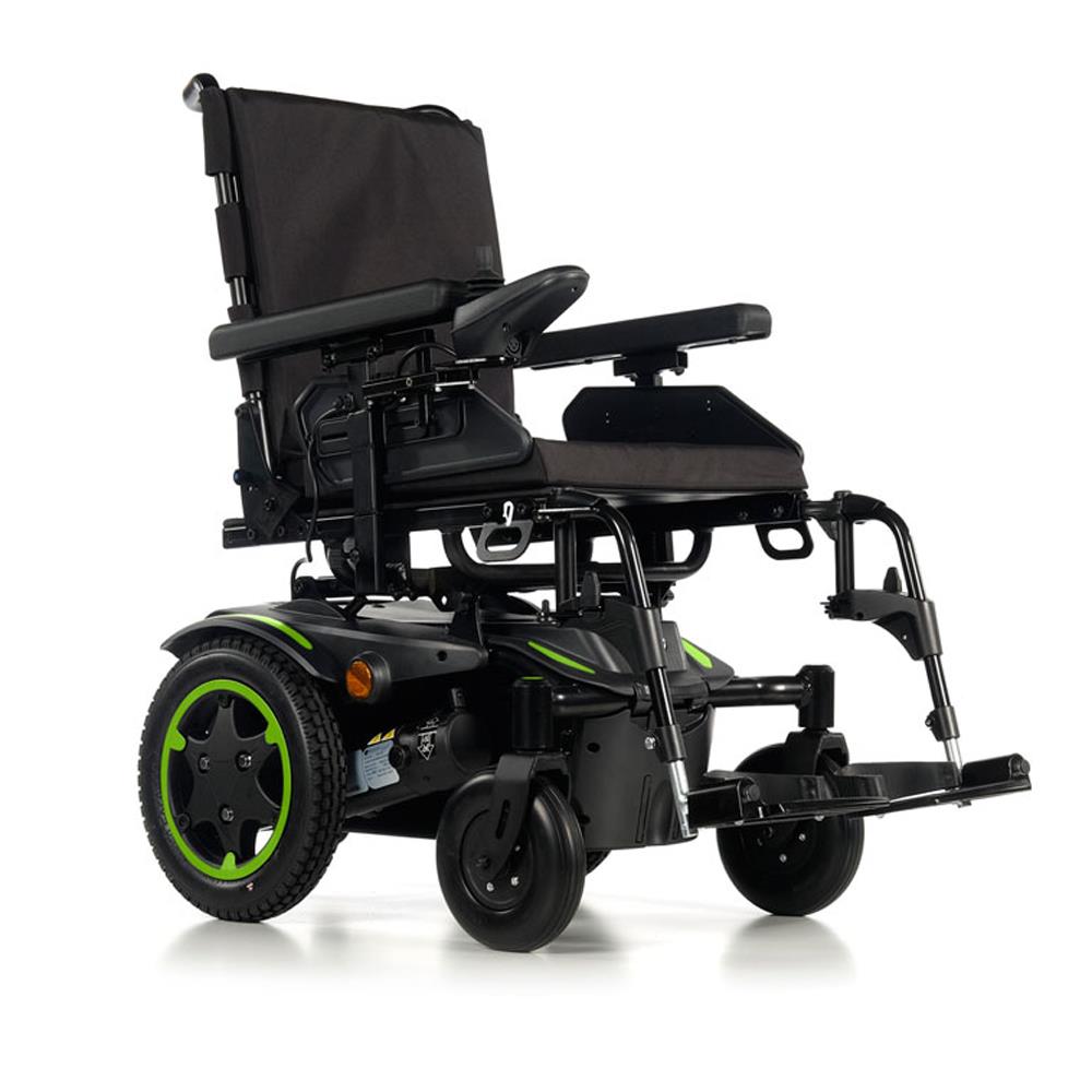 Sunrise Quickie Q100R Electric Wheelchair Powerchair Green