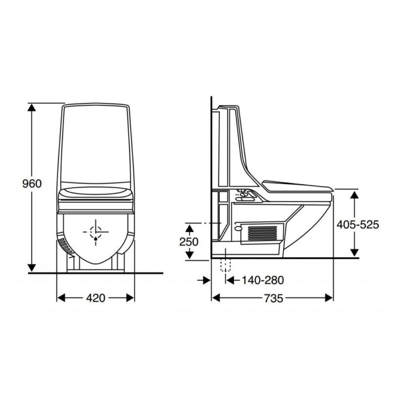 Geberit, Aquaclean 8000 Plus