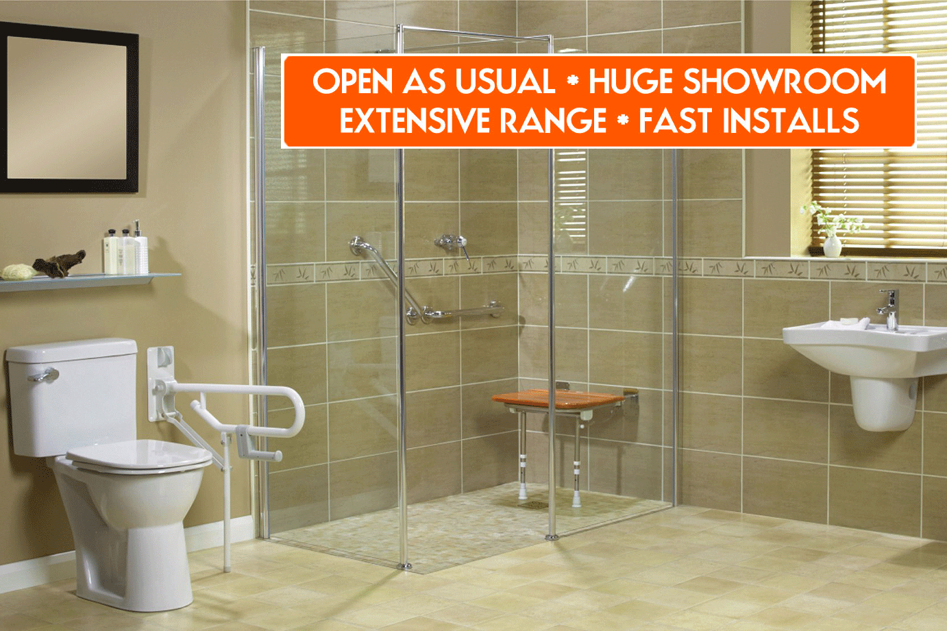Disabled Wet Room and Bathroom Designs Shower and Mobility Accessory