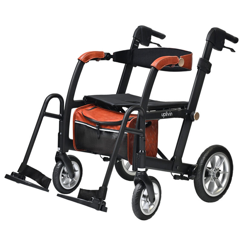 Uplivin, Glide 2-in-1 Rollator-Wheelchair