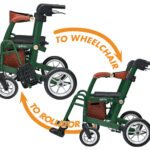 Uplivin, Glide 2-in-1 Rollator-Wheelchair