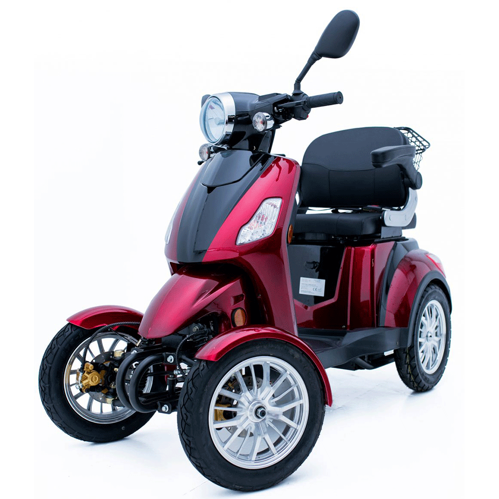 green-power-zt-4-mobility-scooter-red-angle