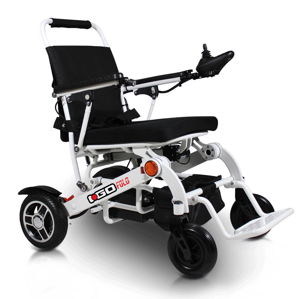 an silver white i-go fold folding powerchair