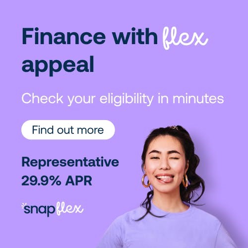 Flexible finance options available with Snap Finance