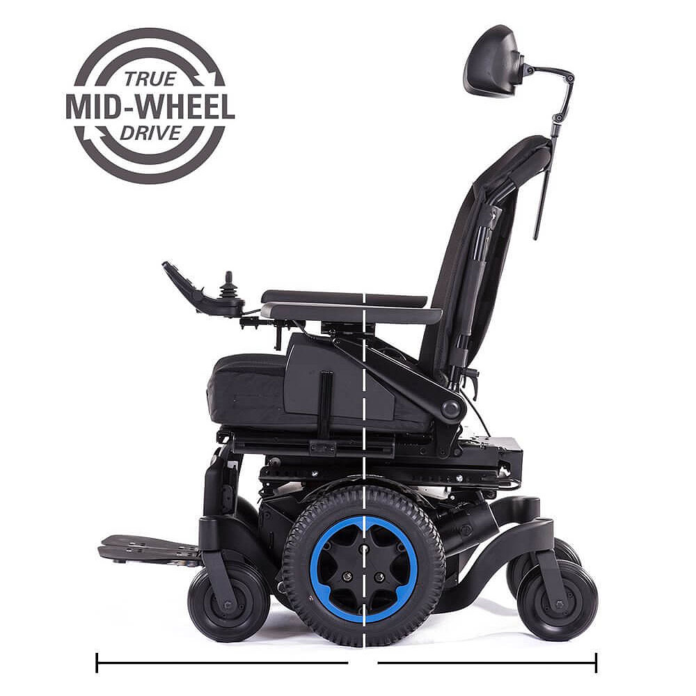 Mini electric clearance wheelchair