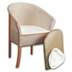 PH, Basketweave Commode Chair